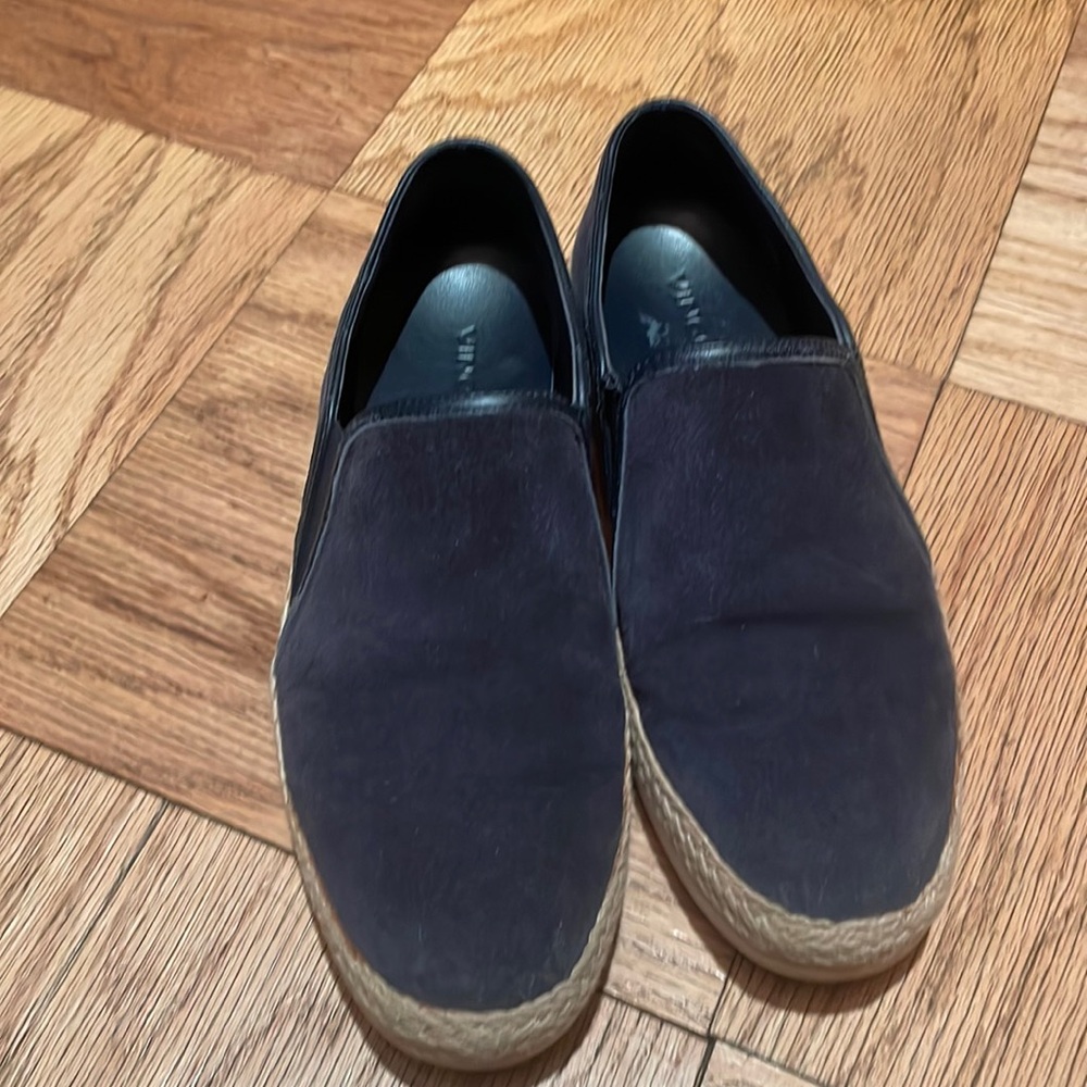 Vince Acker Espadrille Suede Slip On Sneakers navy coastal 37.5 or 7